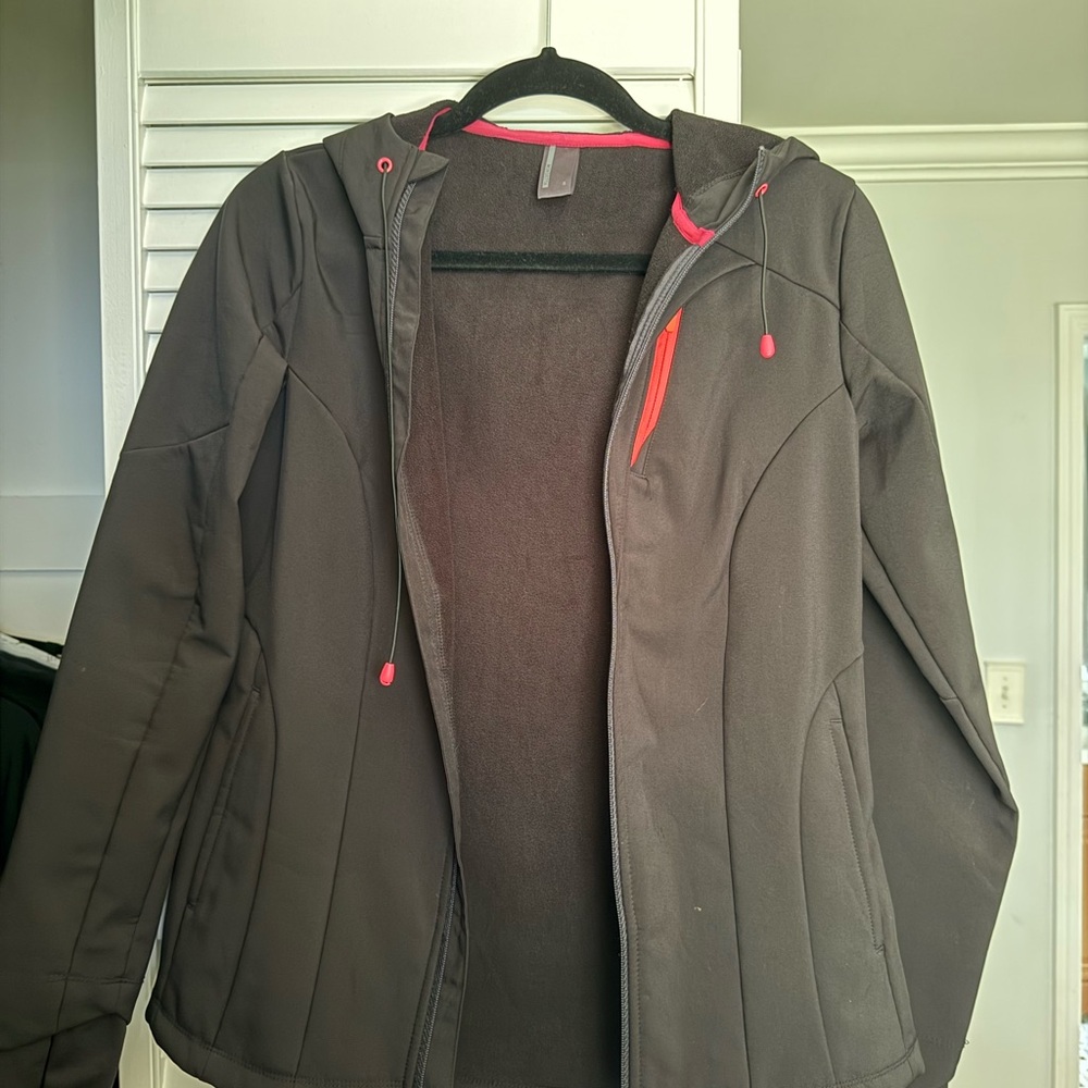 Mondetta Black Utility Jacket with Pink Accents